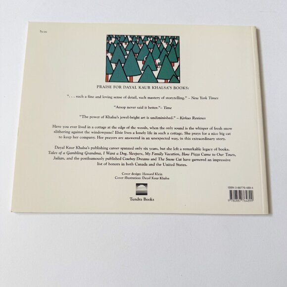 The Snow Cat by Dayal Kaur Khalsa Vintage Children's Book - Picture 2 of 3